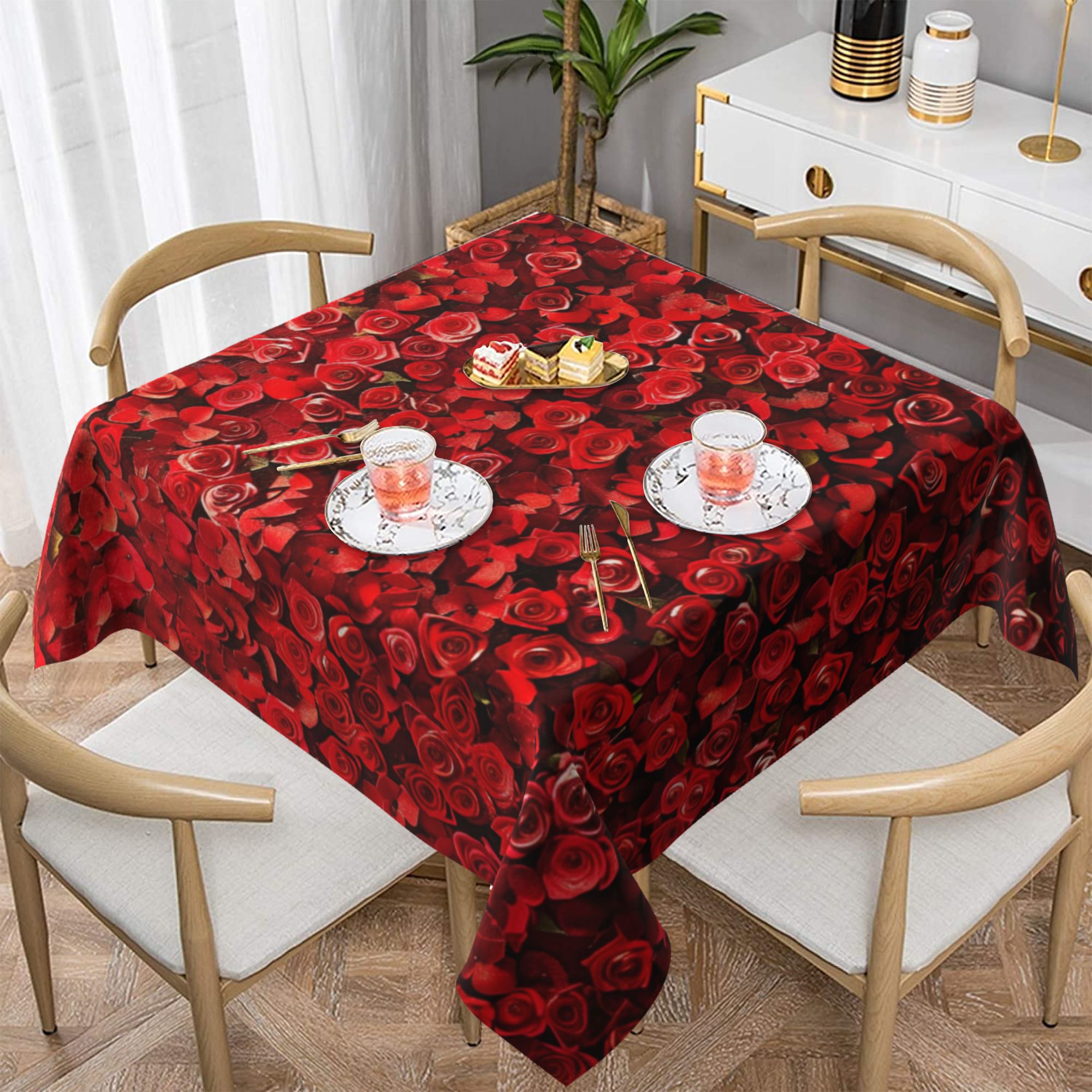 red-rose-pattern-waterproof-tablecloth